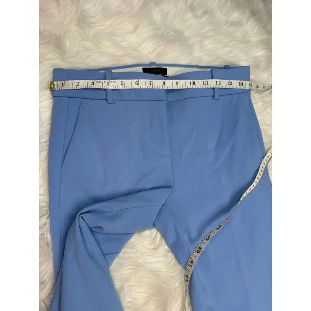 J.Crew Cameron Slim Cropped Pant Four Season Stretch Blue Women's Size 4